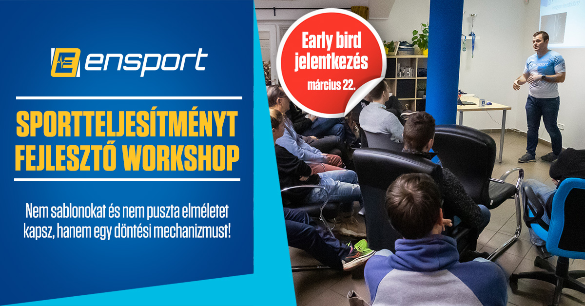sportteljesítményt fejlesztő workshop early bird